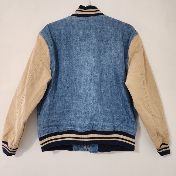 New BLANKNYC Blue Quilted Varsity Jacket - Small - Picture 12 of 12